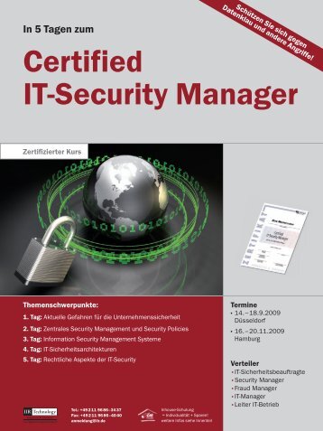 Certified IT-Security Manager - SySS GmbH