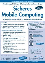Seminar: Sicherheit mobiler EndgerÃ¤te - Management ... - SySS GmbH
