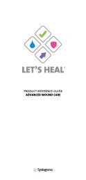 product reference guide advanced wound care - Systagenix