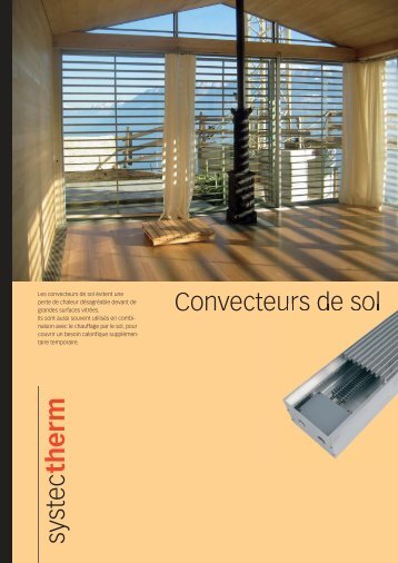 Convecteurs de sol - Systec Therm AG