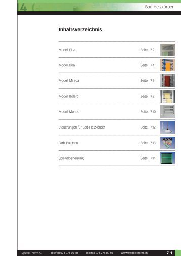 Preisliste Bad-HeizkÃ¶rper - Systec Therm AG