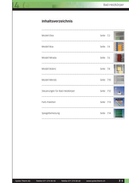 Preisliste Bad-HeizkÃ¶rper - Systec Therm AG