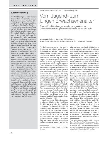 Vom Jugend- zum jungen Erwachsenenalter. Eltern ... - Systemagazin