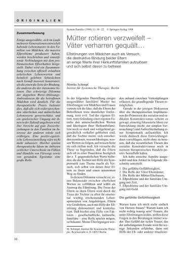 Mütter rotieren verzweifelt – Väter verharren gequält… - Systemagazin