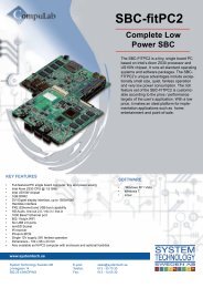 SBC-fitPC2 - System Technology Sweden AB