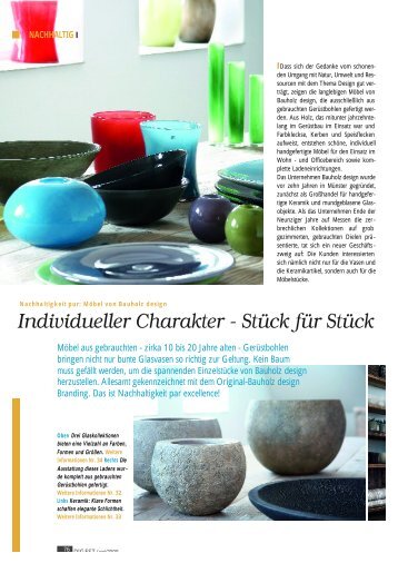 Individueller Charakter - StÃ¼ck fÃ¼r StÃ¼ck - Bauholz design a.r.t.