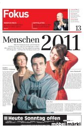 Menschen 2011 - SonntagsZeitung