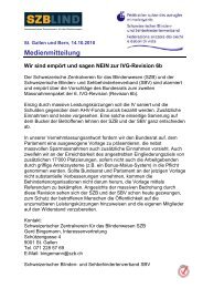 Medienmitteilung Wir sind empÃ¶rt und sagen NEIN zur IVG-Revision ...