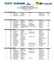 vorläufige Nennungsliste 120. ADAC Rallycross Estering Buxtehude