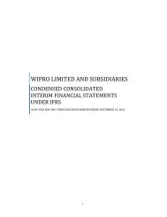WIPRO LIMITED AND SUBSIDIARIES