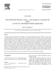 Environmental Kuznets curves—real progress or passing the buck ...