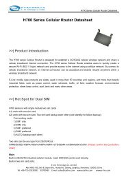 H700 Series Cellular Router Datasheet - E-Lins