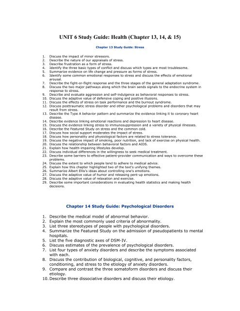 psychological disorders summary psychological disorders pdf