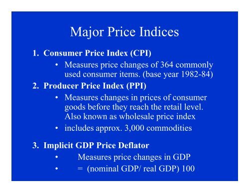 Types of Inflation