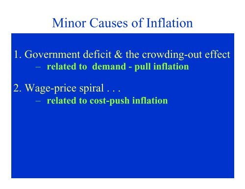 Types of Inflation