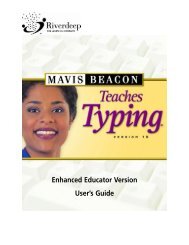 Mavis Beacon Teaches Typing: User's Guide