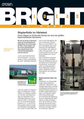 Staplerflotte im Härtetest -  Crown Equipment Corporation