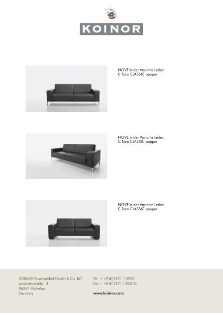 KOINOR - SOFAS: Nove