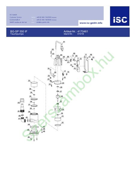 BG-SP 550 IF Artikel-Nr.: 4170461