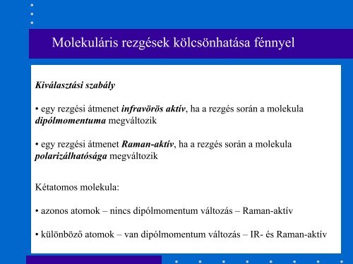 IR spektroszkÃ³pia - MTA SzFKI