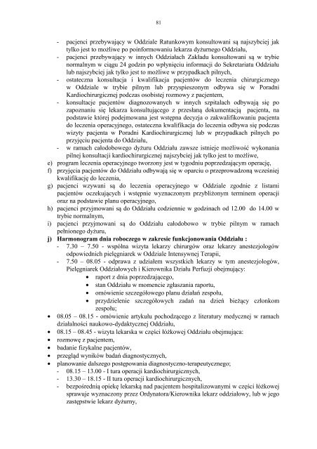 Regulamin Organizacyjny Szpitala (PDF) - Szpital Wojewódzki Nr 2 ...