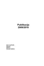 Publikacija 2009/2010 - Srednja zdravstvena in kozmetična šola ...