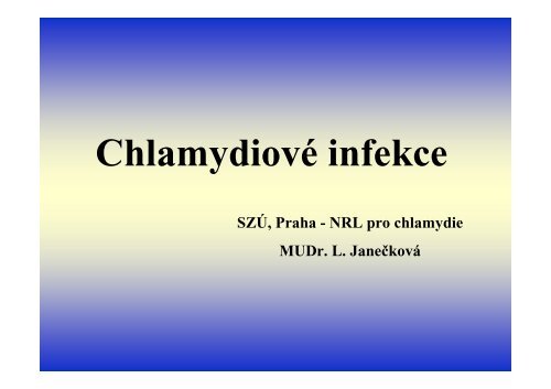 ChlamydiovÃ© infekce