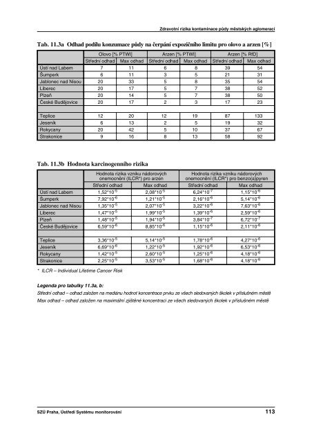 SouhrnnÃ¡ zprÃ¡va za rok 2004 - StÃ¡tnÃ­ zdravotnÃ­ Ãºstav