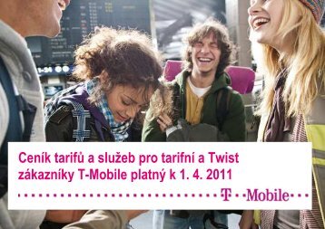 CenÃ­k sluÅ¾eb T-Mobile - 2011 dubenCenÃ­k tarifÅ¯