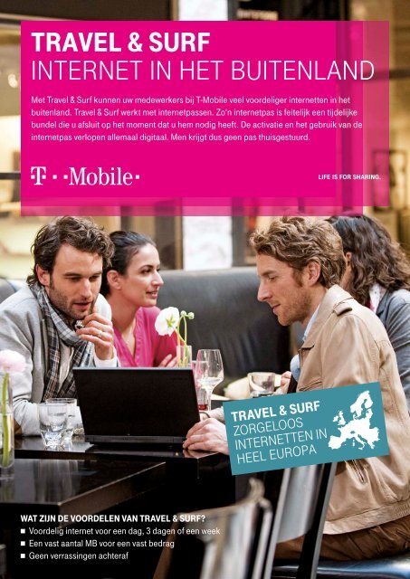 Travel & Surf, zorgeloos internet in het buitenland. - T-Mobile