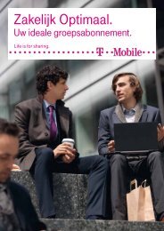 Brochure T-Mobile Zakelijk Optimaal