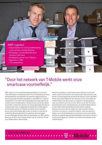 Lees hier het verhaal van AMP Logistics - T-Mobile