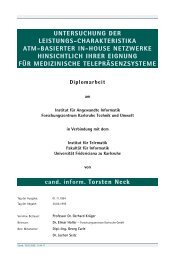 Leistungscharakteristika von ATM-Netzen für ... - Torsten E. Neck