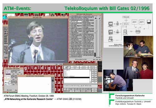 ATM-Networking @ Karlsruhe Research Centre - Torsten E. Neck