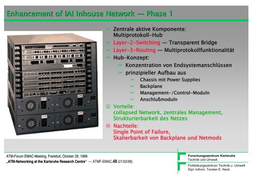 ATM-Networking @ Karlsruhe Research Centre - Torsten E. Neck