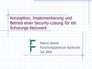 Konzeption, Implementierung und Betrieb einer ... - Torsten E. Neck