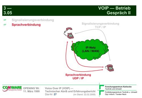 Technischer Abriss und Erfahrungsbericht - Torsten E. Neck