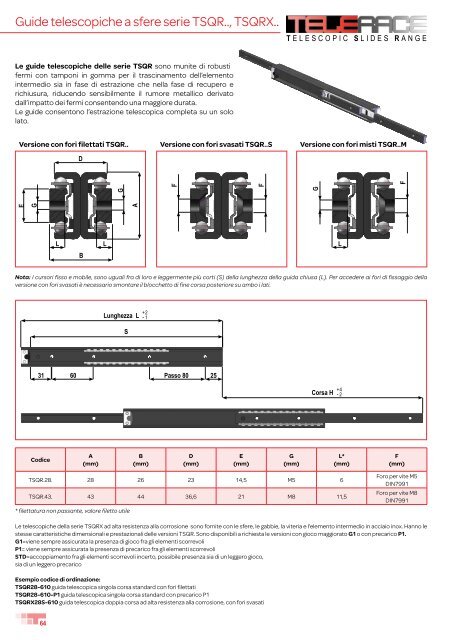 Catalogo gENERalE - T RACE SpA