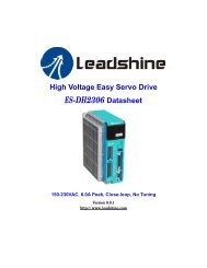 High Voltage Easy Servo Drive ES-DH2306 Datasheet - Leadshine