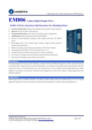 EM806 2-phase Digital Stepper Drive 24-80V, 0.35-6A ... - Leadshine