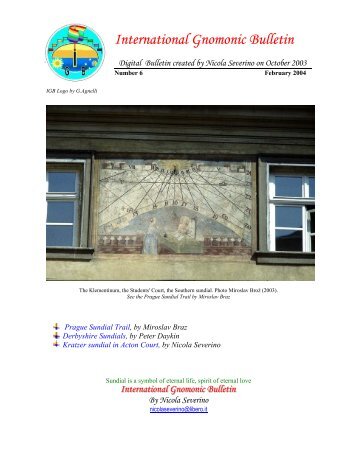 International Gnomonic Bulletin - Gnomonica by Nicola Severino