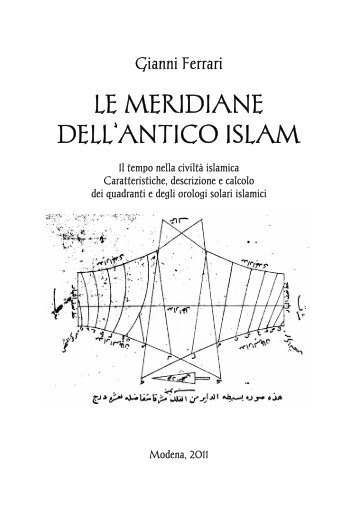 Microsoft Word -LE MERIDIANE DELL ANTICO ISLAM ... - Ãber ta-dip