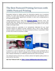 The Best Postcard Printing Services with 1000s Postcard Printing