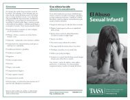 El Abuso Sexual Infantil - Texas Association Against Sexual Assault