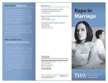 Rape in Marriage - Texas Association Against Sexual Assault