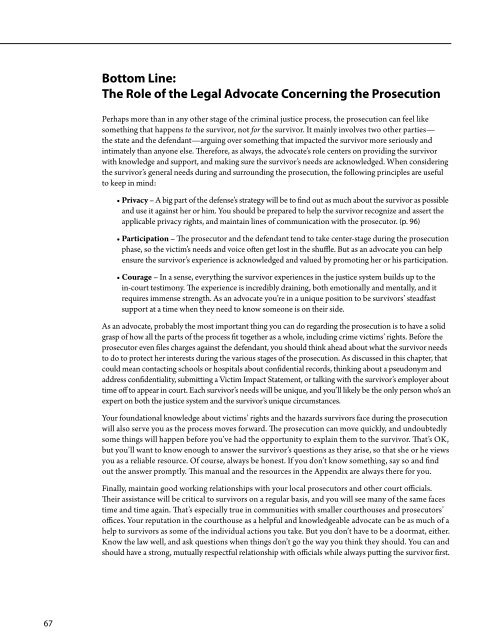 Sexual aSSault LEGAL ADVOCACY MANUAL - Texas Association ...