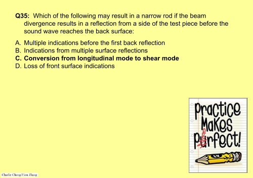 Preparatory Notes for ASNT NDT Level III Examination - Ultrasonic Testing, UT