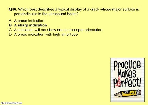 Preparatory Notes for ASNT NDT Level III Examination - Ultrasonic Testing, UT