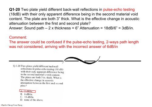 Preparatory Notes for ASNT NDT Level III Examination - Ultrasonic Testing, UT