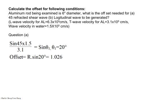 Preparatory Notes for ASNT NDT Level III Examination - Ultrasonic Testing, UT